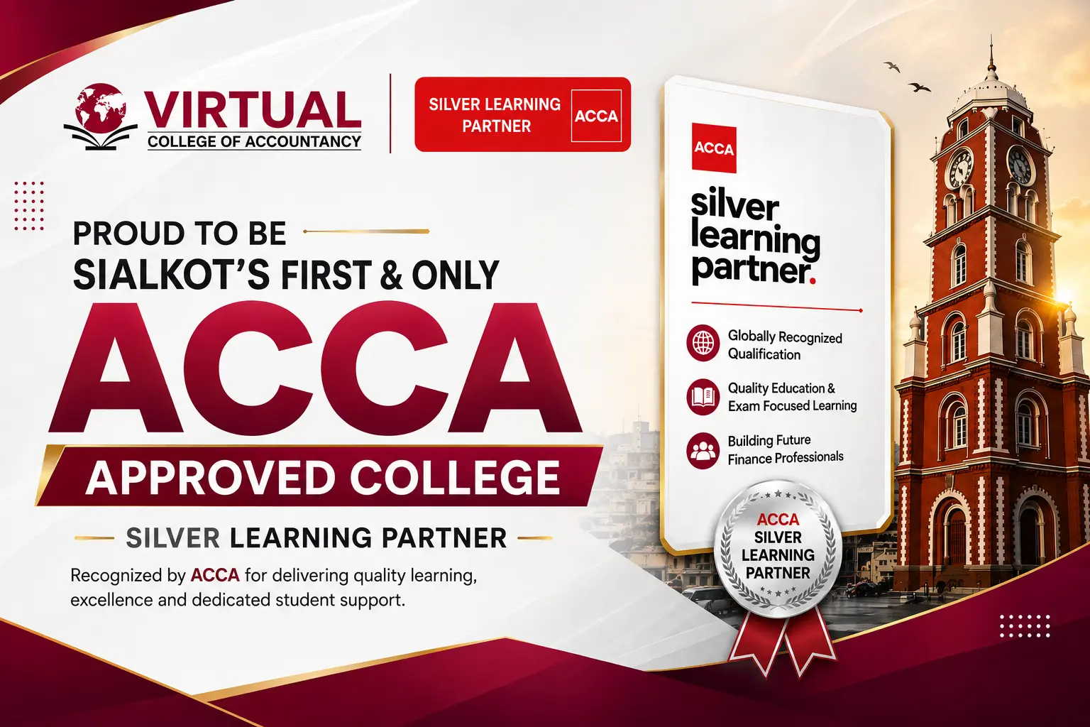 Virtual college is official ACCA silver learning partner